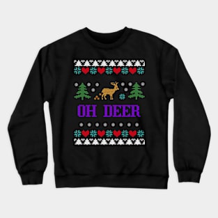 Ugly Sweater Oh Deer Crewneck Sweatshirt